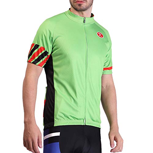 Knowtek Men's Cycling Jersey Short Sleeve Bicycle Shirt Quick Dry Breathable Biking Shirt Bike Clothing