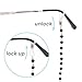 Kalevel Eyeglass Chain Holder Glasses Strap Beaded Sunglass Chains for Women (Black)