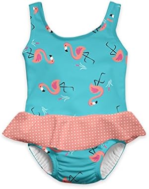 Baby & Toddler Girls' Skirt Tanksuit with Built-In Swim Diaper
