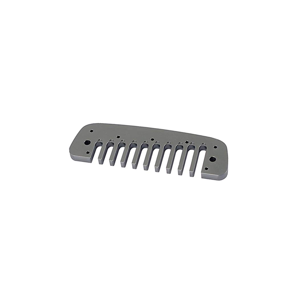 Alnicov Aluminum Alloy 10 Holes Comb Harmonica Part for Hohner Marine Band Crossover and Deluxe Gray