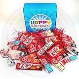 The Ultimate KitKat Chocolate Lovers Happy Birthday Gift Box - By Moreton Gifts - Full of Kit Kat Bars, Original, Mint, Cookie and Cream, Toffee Treat, Dark, Orange, White, Peanut Butter Chunky …