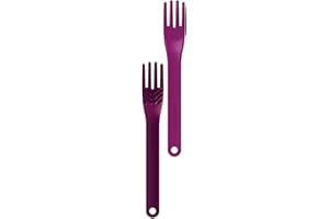 TalkTools® Magenta Fork™ - Provides oral awareness during feeding | Encourages lip closure | Increases sensory awareness | FDA compliant, Latex, Lead, BPA, and Phthalates free (Wee Textured)