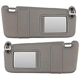 IAMAUTO 80922 New Sun Visor Left and Right Gray Pair for 2007-2011 Toyota Camry with Vanity Light in Ceiling (Set of Driver and Passenger Side Visors)