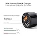 Car Charger, Car Charger Adapter, Configear Quick Charge 3.0 Dual Port 36W 5.4A High Speed Powerful Smart USB Car Charger Adapter, Car Adapter for Samsung, LG G6 V20, HTC, Nexus 5X 6P, Pixel