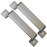 Sliding Barn Door Handle Pull Set | Black Steel or Stainless Steel | Screws Included