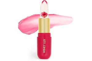 Winky Lux Flower Balm, pH Lip Balm, Color Changing Lipstick and Tinted Lip Balm Stain, Vegan & Cruelty Free Lip Balm, Hydrate & Plump, Sheer Pink Lipstick, Pink Flower