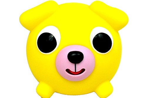 Sankyo Toys Jabber Ball Yellow Dog Squeeze and Sound Play Ball