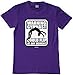 Threadrock Big Girls' Warning Gymnast Could Flip at any Moment Youth T-Shirt M Purple