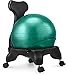 LuxFit Ball Chair, Premium Fitness Exercise Ball Chairs for Home and Office 2 Year Warranty! with 2000lbs Static Strength Ball Great Office Desk Chair, and Stability Ball Chair (Green)