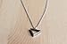 Triangle necklace for men, groomsmen gift, men's necklace with a silver triangle pendant, silver chain, gift for him, geometric necklace