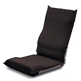 Yamazen IHZ-43(BR) Floor Chair, Compact, Width 16.9