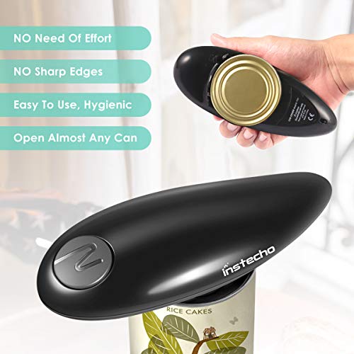 Electric Can Opener, Smooth Edge Mini Restaurant Can Opener for Any Size, Best Kitchen Gadget for Arthritis and Seniors - Thumbnail 4