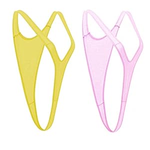 HNJZX 2 stks Eendelige Sling Shot Micro Bikini Vrouwen Bikini Badmode Badpak Micro Bodysuit