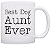 ThisWear Dog Lover Gift Best Dog Aunt Ever Pet Owner Rescue Gift 11oz Ceramic Coffee Mug with Handle