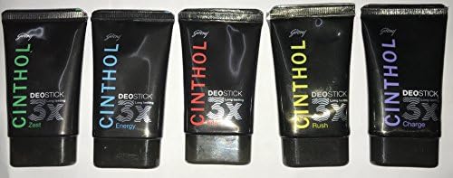 Cinthol Deostick (Fragrance May Change, 40g) - Pack of 5