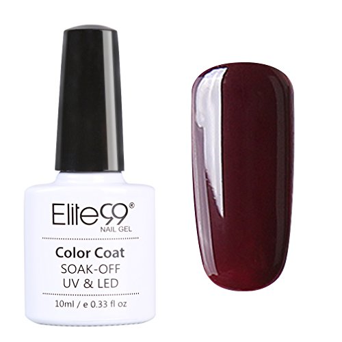 Qimisi Wine Red Range Nail Art Soak Off Gel Polish UV LED Varnish 10ml 008