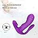 Wearable G-spot P-spot and Clitoris 3 Motors Vibrator with 9 Vibrating Modes and Intelligent Heating, Treediride Mermaid Waterproof Remote Control Butterfly Anal Vibrator for Female Couple Play