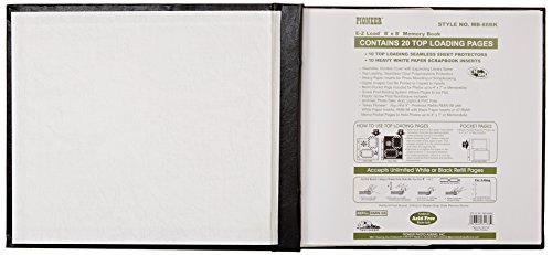 Pioneer MB811-60667 Leatherette Post Bound Album, 8.5-Inch by 11-Inch, Black