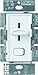 Lutron Skylark Preset Dimmer Switch, 600-Watt, Single-Pole/3-Way, S-603P-WH, White