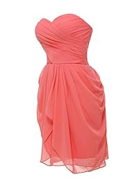 Vestido de gasa para mujer, vestido corto de dama de honor