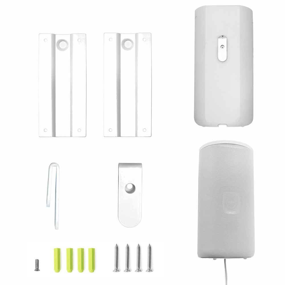 EUGOOCX 1 Pair Speaker Wall Mount for Sony HT-A9 Home Theater System, Wireless Soundbar Metal Bracket Accessories, White