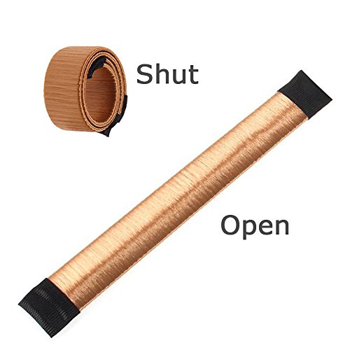 Bysiter Hair Styling Bun Maker DIY Hair Bundles Clip Curler Roller Tools French Twist Donut Bun Magic Hairstyle kits for Women Girls 2 pcs light brown (2pcs light brown) - Thumbnail 3