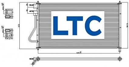 Autoltc Ac Condenser Fits Ford Focus 6s4z19712a 3391