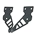 EAG Black 22 inch LED Bar Mounting Brackets- Pair Fit for 97-06 Wrangler TJ Hood