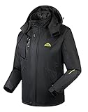 4HOW Snow Jacket Sport Winter Coats For Men Rain Jackets Waterproof With Hood