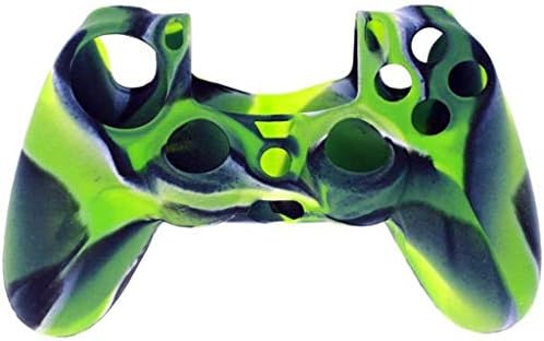 Huhua💗Soft Camouflage Silicone Case Cover Protective For Playstation PS4 Controller (C)