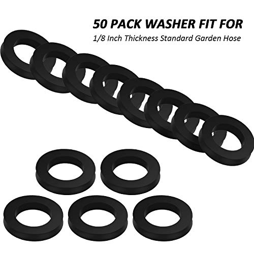 50 Pieces Beer Gaskets Beer Line Washer Keg Tap Line Washer Black