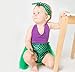 belababy 24M Toddler Girls Mermaid Romper Tutu with Headband Outfit