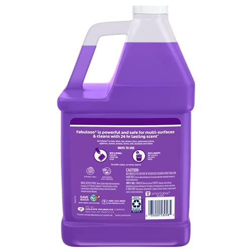 Fabuloso All Purpose Cleaner Refill, Lavender, 4 Gallons (1 Gallon, 4