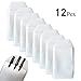 TKOnline 12 Pcs White Classical Heavy Duty Pocket Protectors for Pen Leaks School Hospital Office Supplies School Supplies,White Pen,Pocket Protector,Pocket Pen,Heavy Pen
