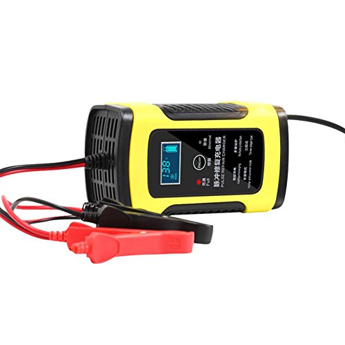 Greencolorful Car Battery Charger,12V 6A Motorcycle Car Battery Charger,Fully Intelligent Universal Repair Type Lead Acid Storage Charger