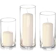 yummi Set of 36 Slim Pillars and Cylinder Vases - Ivory