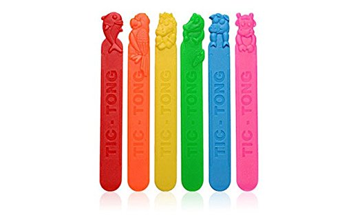 Tic-Tongᵀᴹ Animal Model - Tutti-Frutti Flavored Tongue Depressors - 6 packs containing 40 units each