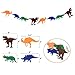 Jblcc Dinosaur Party Supplies Decorations - Dinosaur Happy Birthday Banner, Dinosaur Felt Garland,Tissue pom pom flowers,Dinosaur theme latex Balloons for Child Birthday Party Decorations