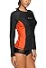 ALove Womens Rash Guard Shirts Long Sleeve UV Swim Shirt Rashguard Top Black Medium