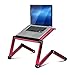 Furinno A6-Pink Ergonomics Aluminum Vented Adjustable Laptop Portable Bed Tray, Pink