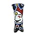 HAIYUE Joker Golf Head Cover Blade Putter Insane Clown Club Headcovers PU Leather Embroidered Fit All Brands Gift Accessories for Men Women Blue Green Red Black (Black)