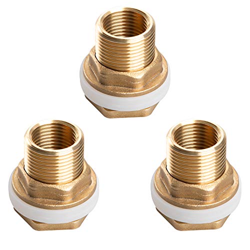 Alanfox 3 Sets Brass Bulkhead Tank