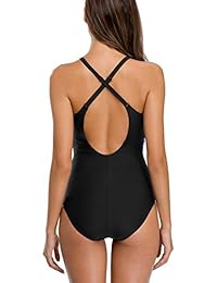 ALove Traje de baño de una pieza con control de barriga para dama