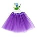 LYLKD 6Pcs Tutus for Girls Princess Ballet Tulle Skirt Dress Up Costumes(2-8T)