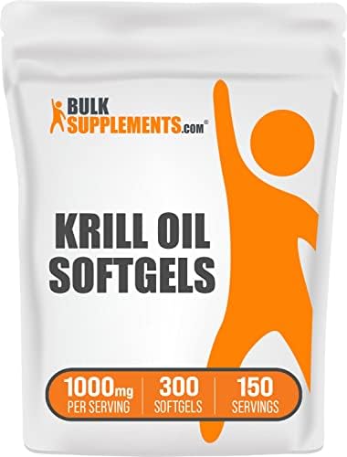 BULKSUPPLEMENTS.COM Krill Oil 1000mg Softgels - Krill Oil Supplement ...