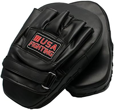 USA Fighting Genuine Leather Focus Pads (Black)