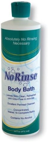 Case of 12 No Rinse Body Bath 16 oz. bottles