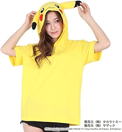 Amazon Sazac サザック ピカチュウサマーtシャツ フリー コスプレ 仮装 通販