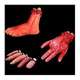 Set of 3pcs Halloween Bloody Fake Body Parts Decoration Props