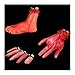 Set of 3pcs Halloween Bloody Fake Body Parts Decoration Props